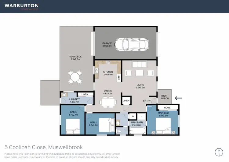 Floorplan of Homely house listing, 5 Coolibah Close, Muswellbrook NSW 2333