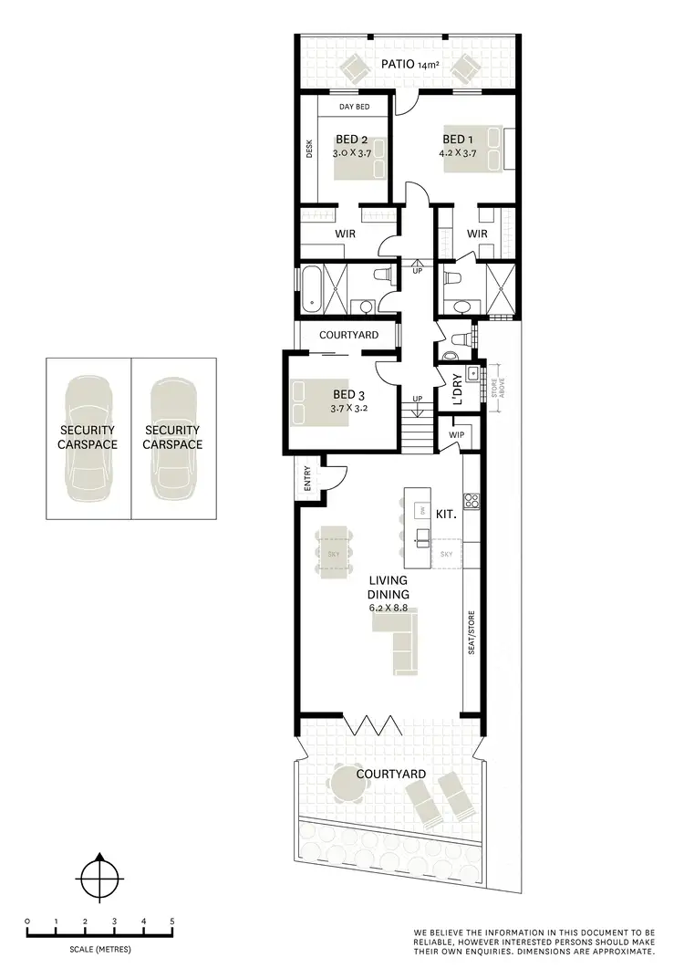 Floorplan of Homely villa listing, 1/124 Beattie Street, Balmain NSW 2041