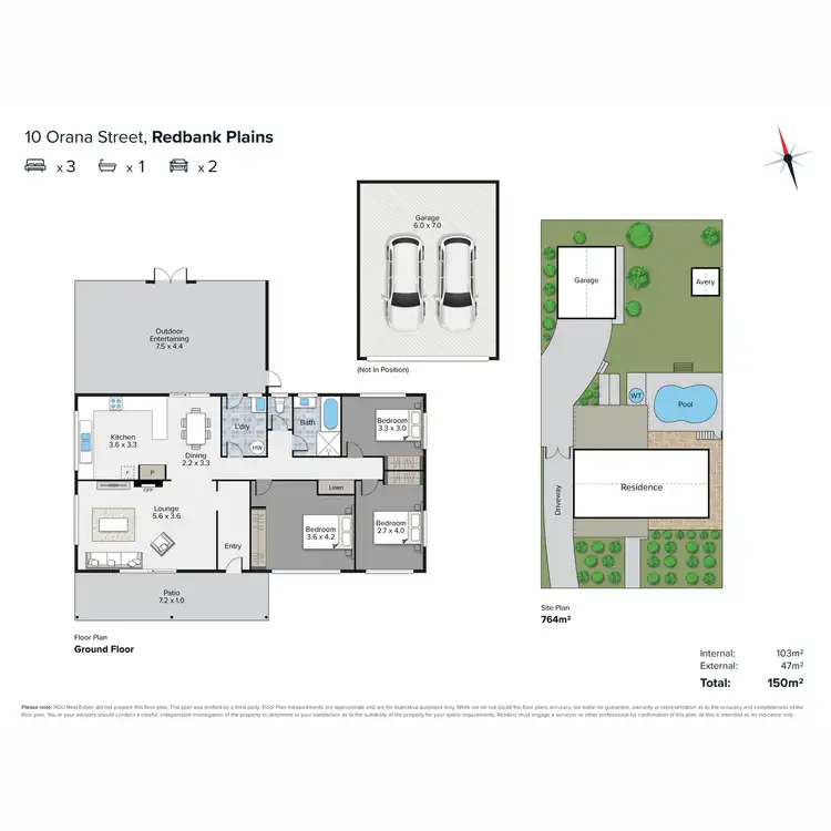 Floorplan of Homely house listing, 10 Orana Street, Redbank Plains QLD 4301