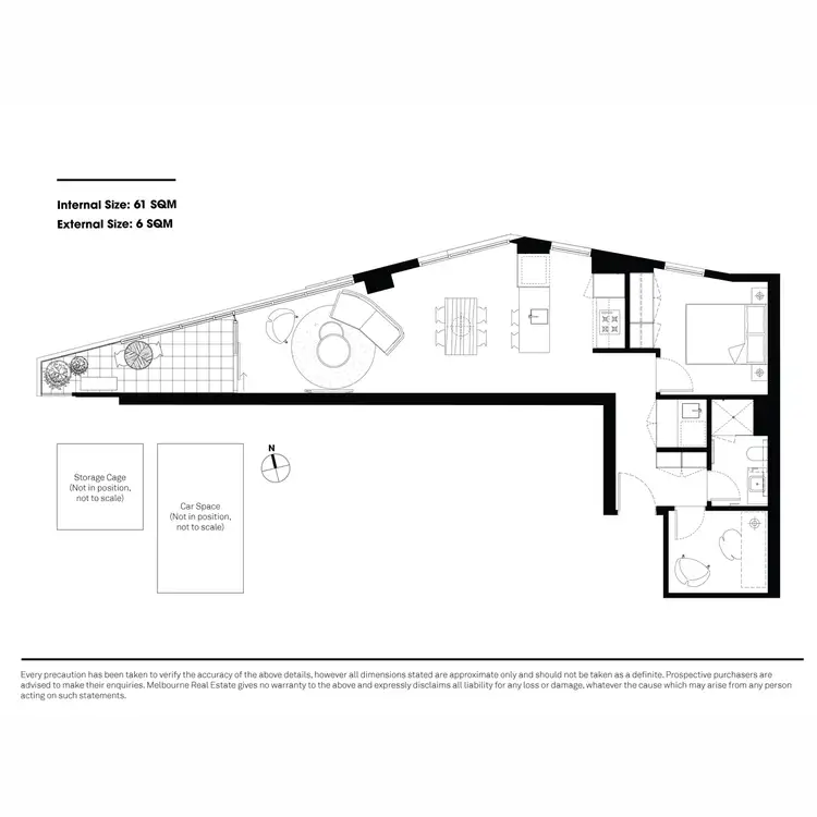 Floorplan of Homely apartment listing, 1603/38 Albert Road, South Melbourne VIC 3205