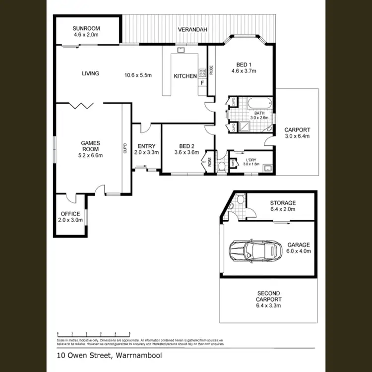 Floorplan of Homely house listing, 10 Owen Street, Warrnambool VIC 3280