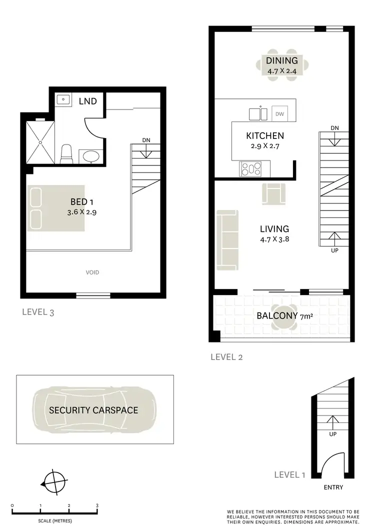 Floorplan of Homely apartment listing, 2/12 Kensington Street, Waterloo NSW 2017