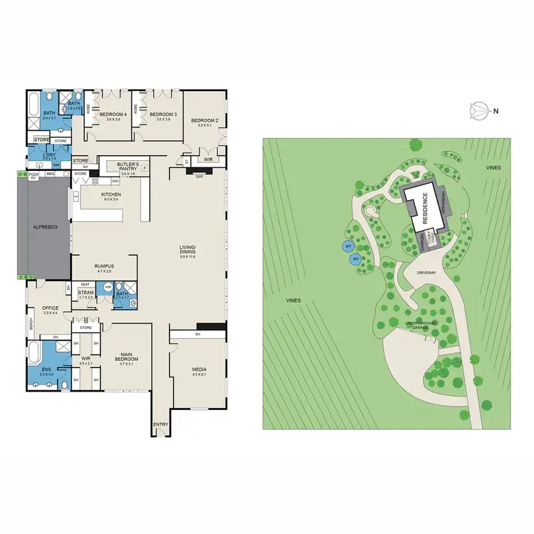 Floorplan of Homely rural property listing, 119 Marrowbone Road, Pokolbin NSW 2320