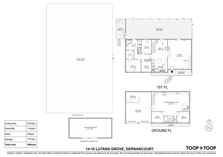 Floorplan of Homely house listing, 14 Lutana Grove, Dernancourt SA 5075
