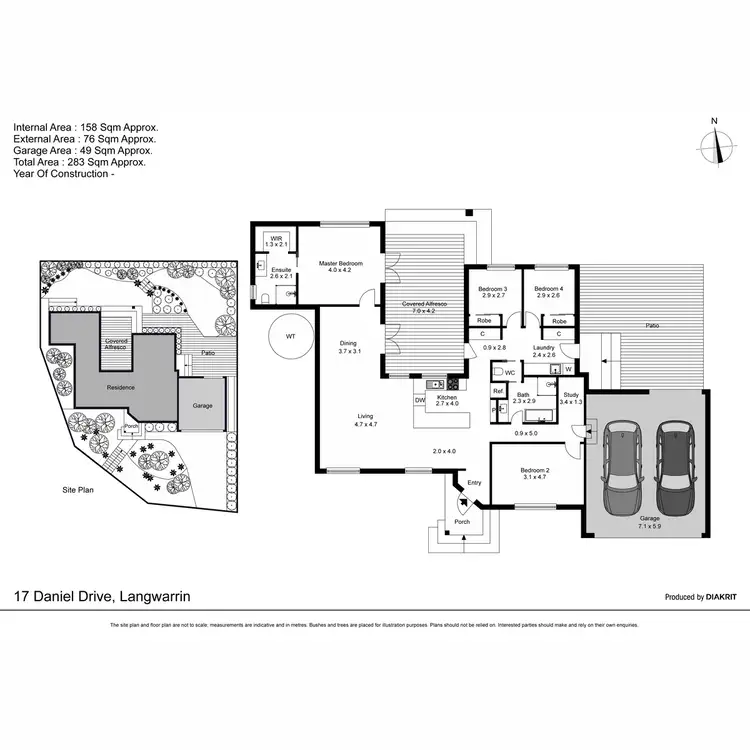 Floorplan of Homely house listing, 17 Daniel Drive, Langwarrin VIC 3910