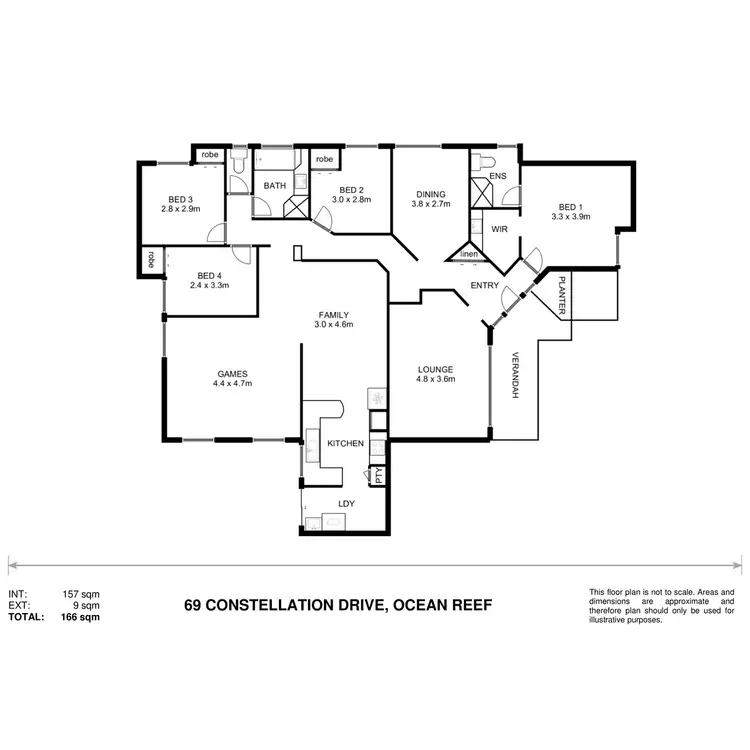 Floorplan of Homely house listing, 69 Constellation Drive, Ocean Reef WA 6027