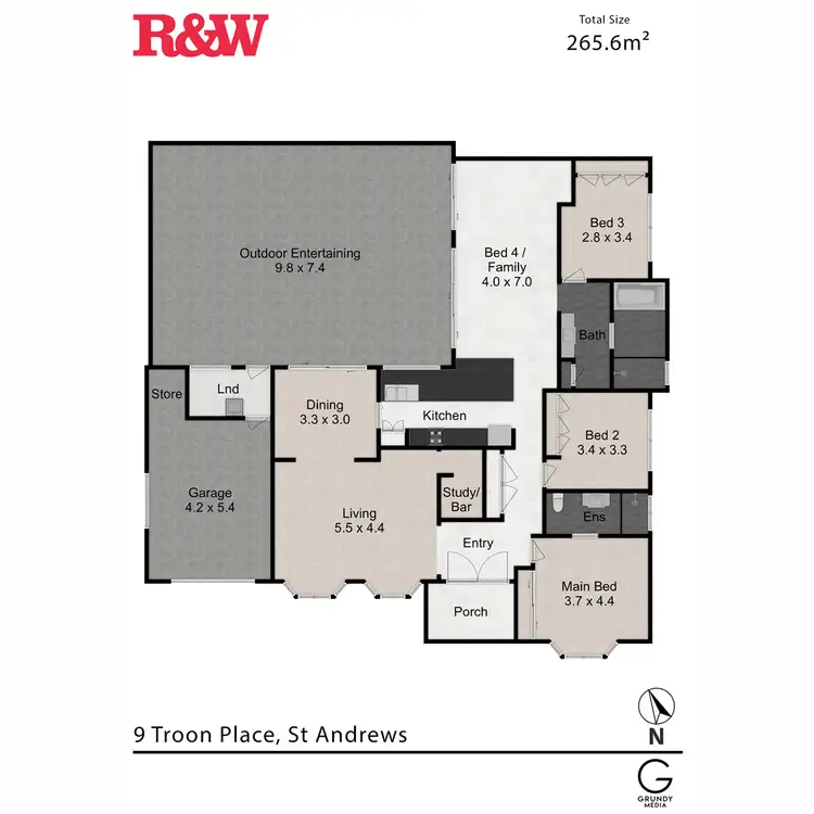 Floorplan of Homely house listing, 9 Troon Place, St Andrews NSW 2566