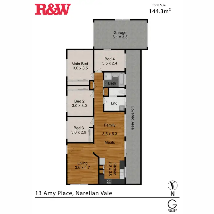 Floorplan of Homely house listing, 13 Amy Place, Narellan Vale NSW 2567