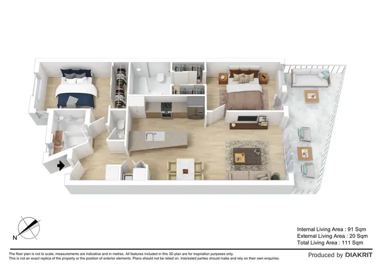 Floorplan of Homely unit listing, 39/10 Grand Parade, Kawana Island QLD 4575