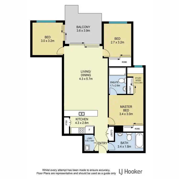 Floorplan of Homely unit listing, 403/10 Curwen Terrace, Chermside QLD 4032