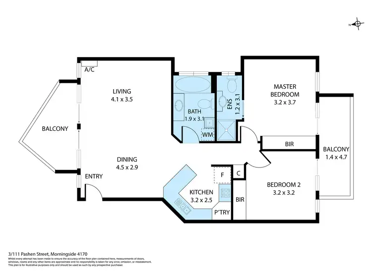 Floorplan of Homely apartment listing, 3/111 Pashen Street, Morningside QLD 4170