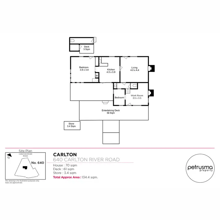 Floorplan of Homely house listing, 640 Carlton River Road, Carlton River TAS 7173