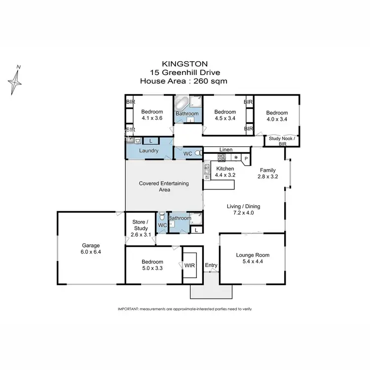 Floorplan of Homely house listing, 15 Greenhill Drive, Kingston TAS 7050