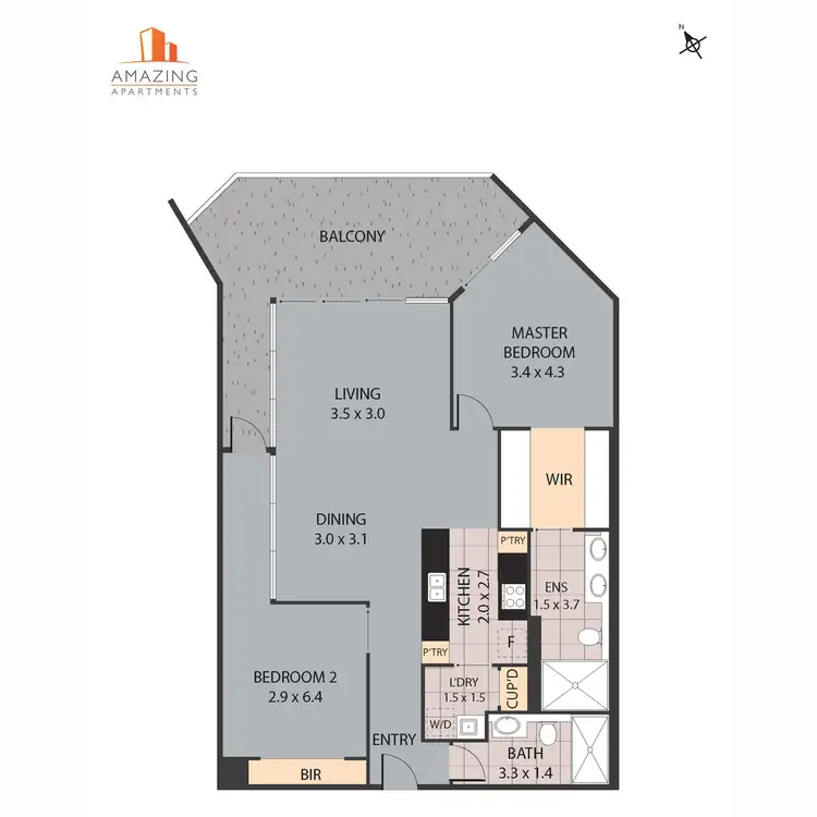 Floorplan of Homely apartment listing, 45 Duncan Street, West End QLD 4101