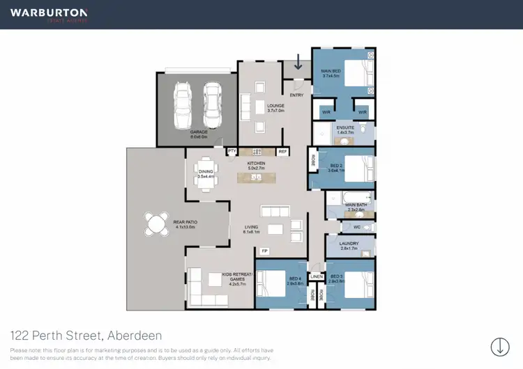 Floorplan of Homely house listing, 122 Perth Street, Aberdeen NSW 2336