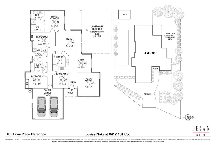 Floorplan of Homely house listing, 10 Huron Place, Narangba QLD 4504