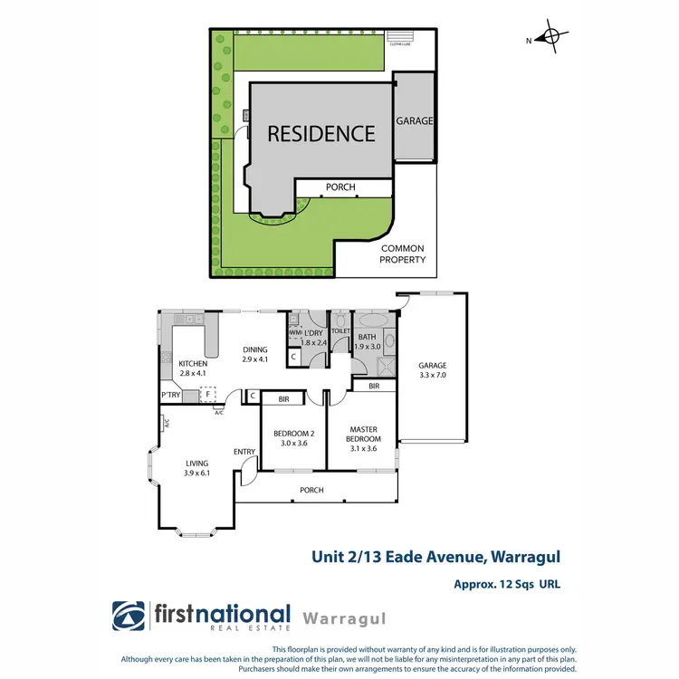 Floorplan of Homely unit listing, 2/13 Eade Avenue, Warragul VIC 3820