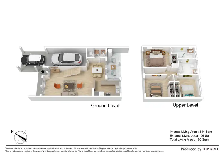 Floorplan of Homely townhouse listing, 61/48 Lemke Road, Taigum QLD 4018