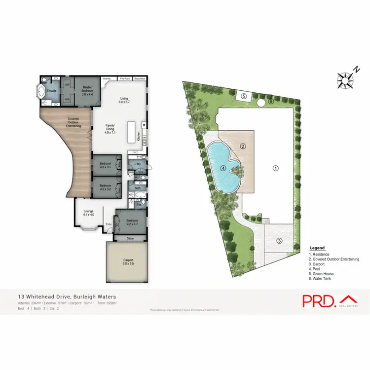 Floorplan of Homely house listing, 13 Whitehead Drive, Burleigh Waters QLD 4220