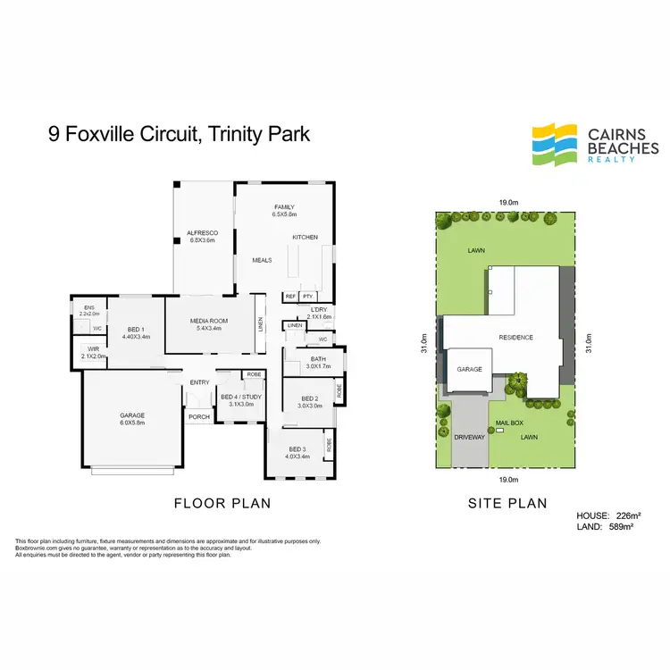 Floorplan of Homely house listing, 9 Foxville Circuit, Trinity Park QLD 4879