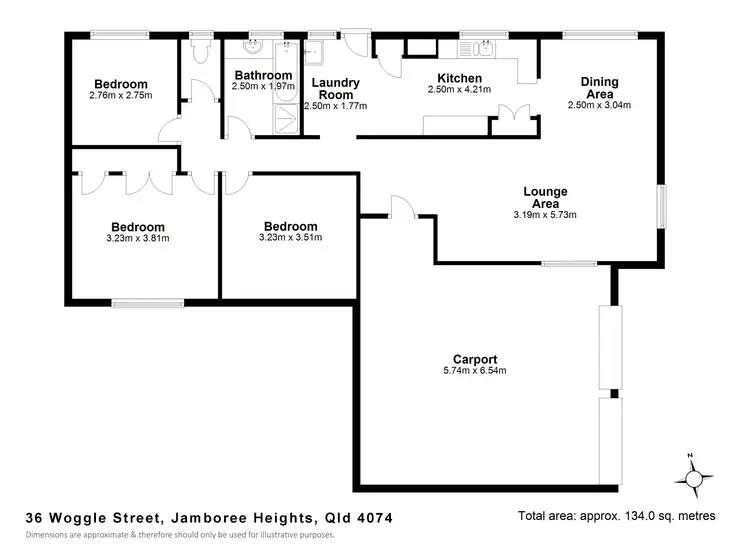Floorplan of Homely house listing, 36 Woggle Street, Jamboree Heights QLD 4074