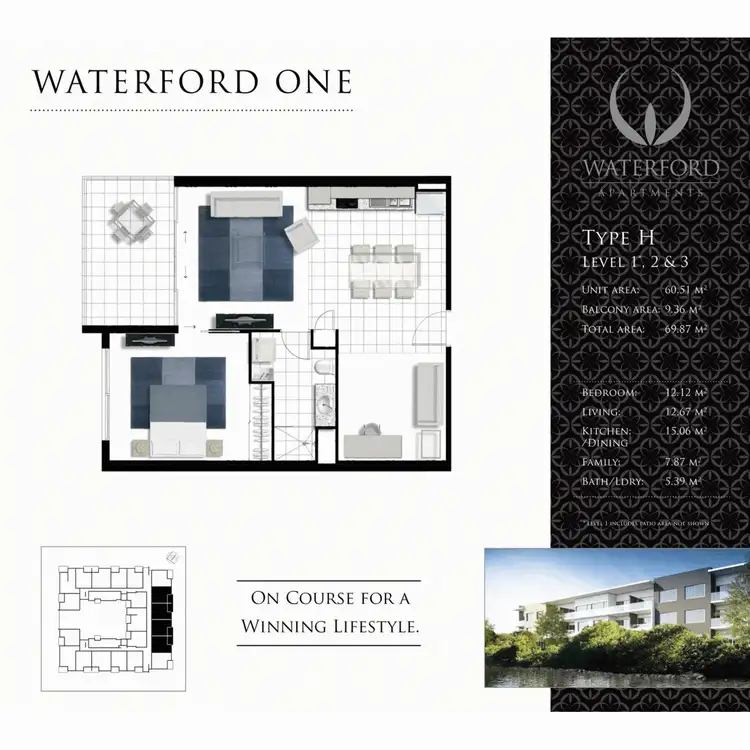 Floorplan of Homely apartment listing, 1116/6 Waterford Court, Bundall QLD 4217