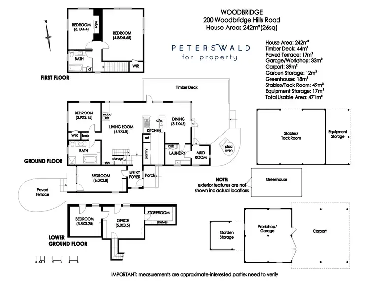 Floorplan of Homely rural property listing, 200 Woodbridge Hill Road, Woodbridge TAS 7162