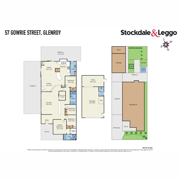 Floorplan of Homely house listing, 57 Gowrie Street, Glenroy VIC 3046