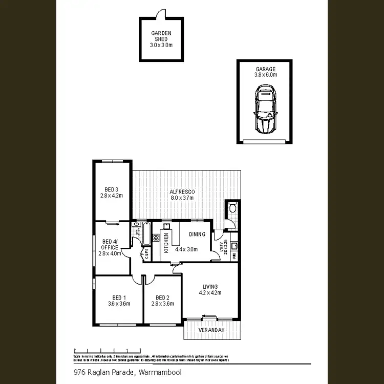 Floorplan of Homely house listing, 976 Raglan Parade, Warrnambool VIC 3280