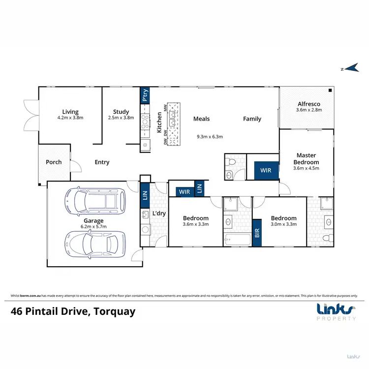 Floorplan of Homely house listing, 46 Pintail Drive, Torquay VIC 3228