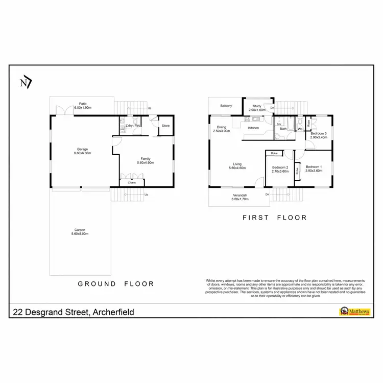 Floorplan of Homely house listing, 22 Desgrand Street, Archerfield QLD 4108
