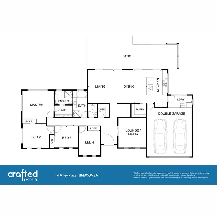 Floorplan of Homely house listing, 14 Miley Place, Jimboomba QLD 4280