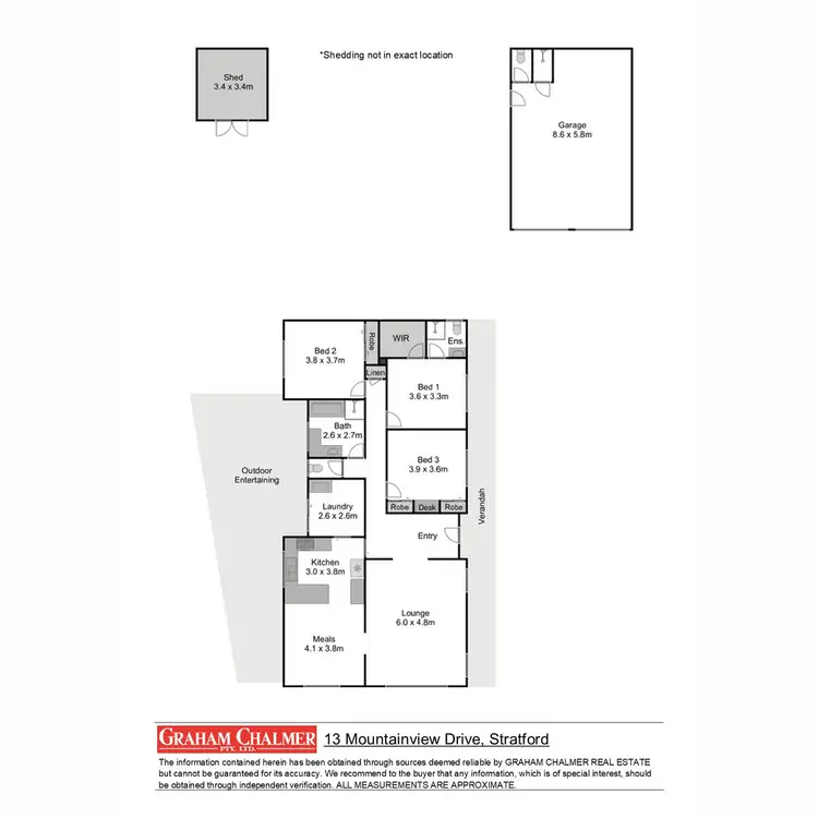 Floorplan of Homely house listing, 13 Mountainview Drive, Stratford VIC 3862