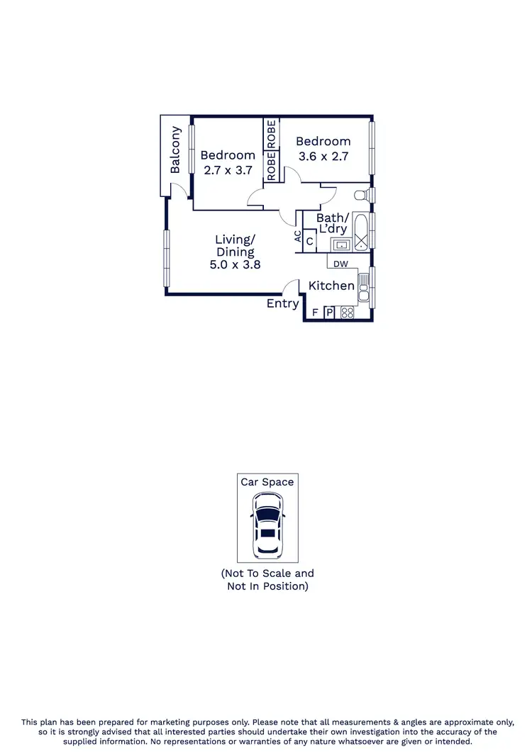 Floorplan of Homely apartment listing, 7/705 Barkly Street, West Footscray VIC 3012