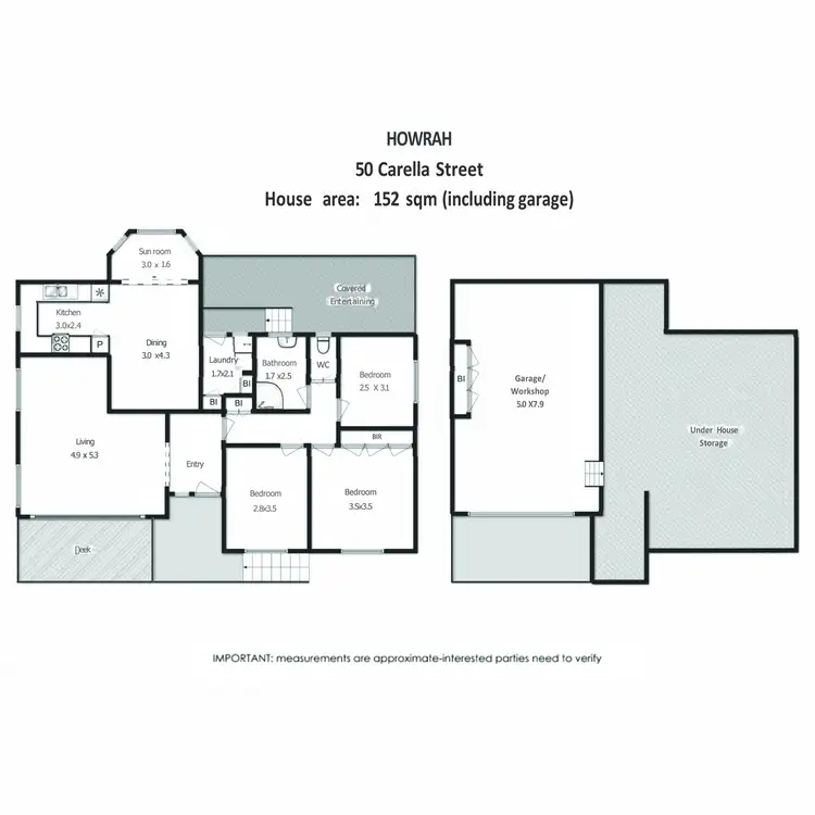 Floorplan of Homely house listing, 50 Carella Street, Howrah TAS 7018