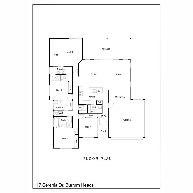 Floorplan of Homely house listing, 17 Sirenia Drive, Burrum Heads QLD 4659