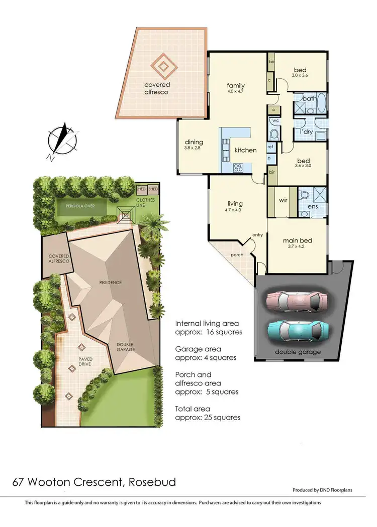 Floorplan of Homely house listing, 67 Woonton Crescent, Rosebud VIC 3939