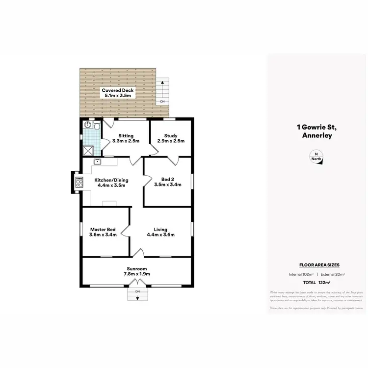 Floorplan of Homely house listing, 1 Gowrie Street, Annerley QLD 4103