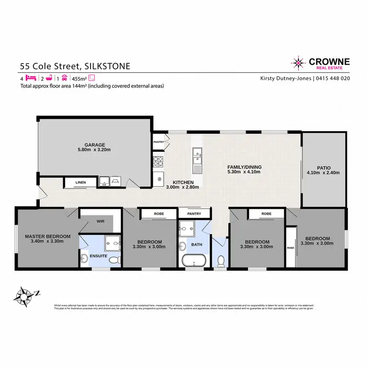 Floorplan of Homely house listing, 55 Cole Street, Silkstone QLD 4304