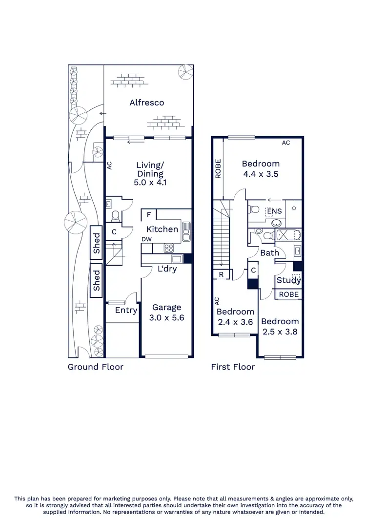 Floorplan of Homely townhouse listing, 8/37 Farnham Street, Flemington VIC 3031