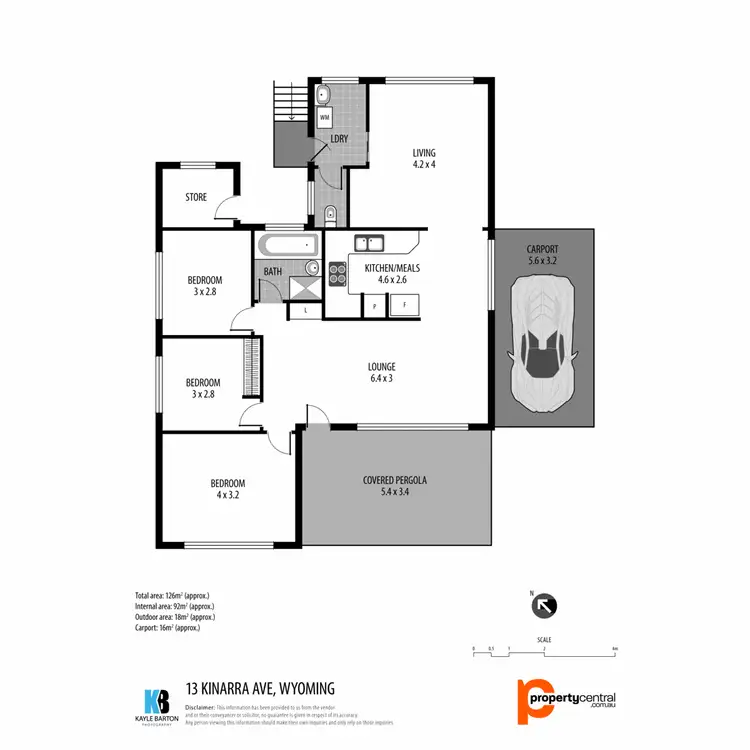 Floorplan of Homely house listing, 13 Kinarra Avenue, Wyoming NSW 2250