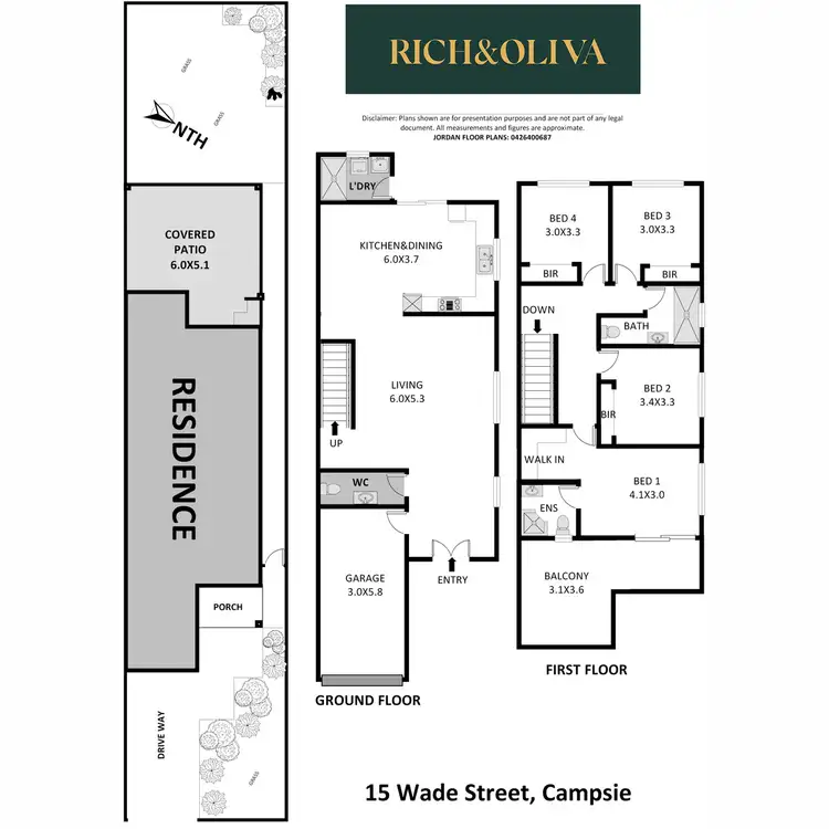 Floorplan of Homely semi-detached listing, 15 Wade Street, Campsie NSW 2194
