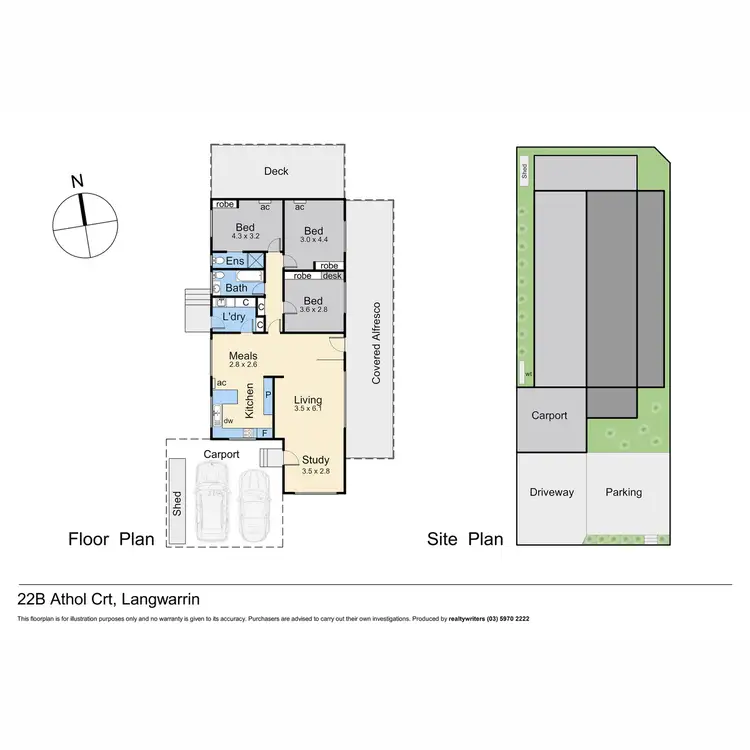 Floorplan of Homely house listing, 22B Athol Court, Langwarrin VIC 3910