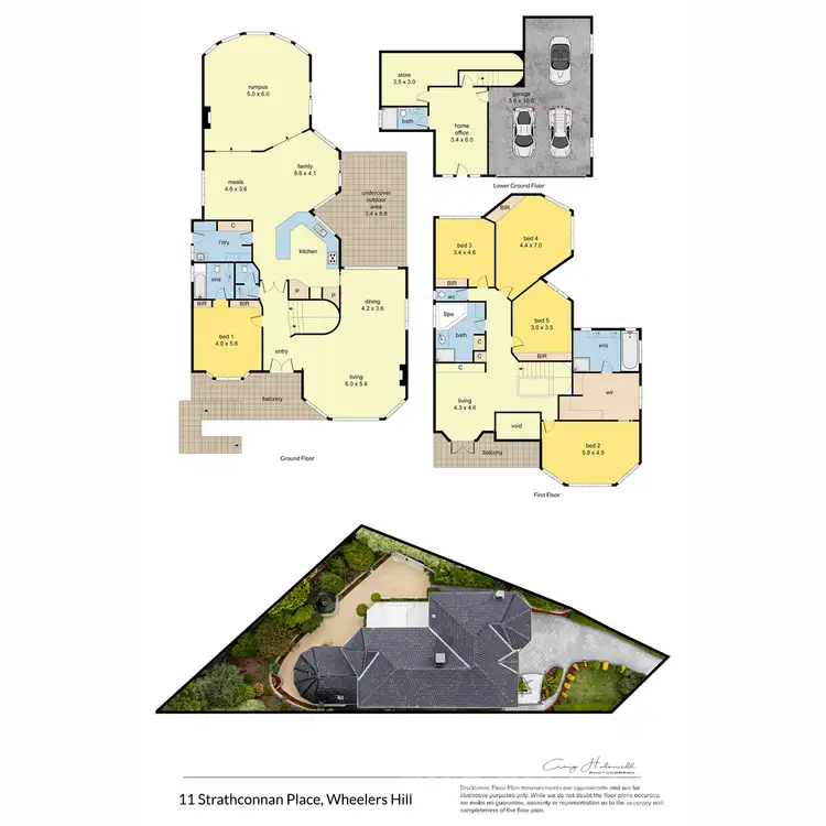 Floorplan of Homely house listing, 11 Strathconnan Place, Wheelers Hill VIC 3150