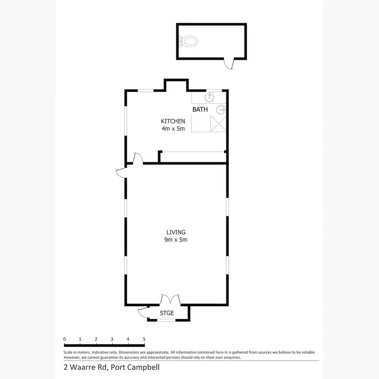 Floorplan of Homely rural property listing, 2 Waarre Road, Port Campbell VIC 3269