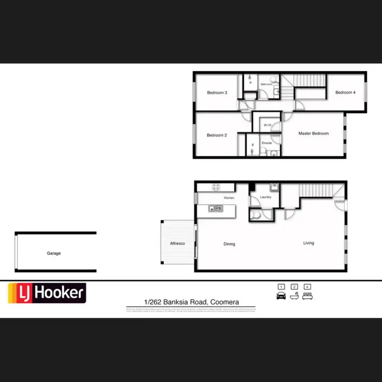 Floorplan of Homely townhouse listing, Lot 1/8 Banksia Road, Coomera QLD 4209