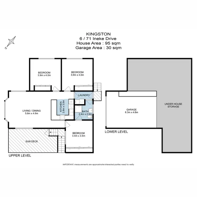 Floorplan of Homely unit listing, 6/71 Ineke Drive, Kingston TAS 7050