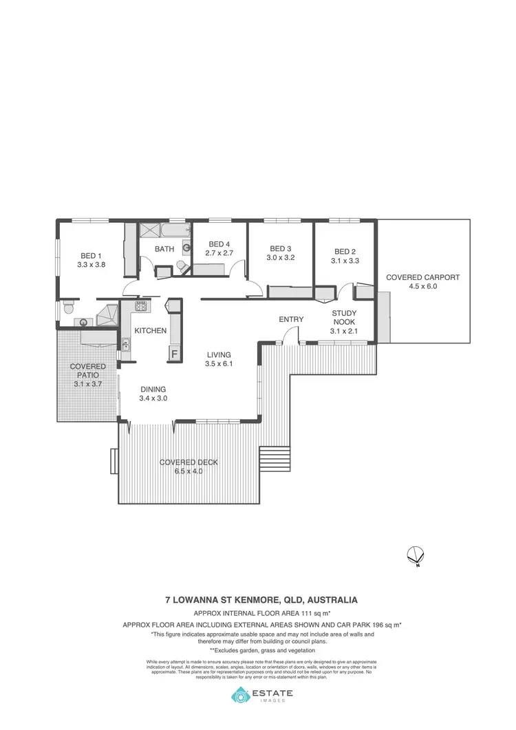 Floorplan of Homely house listing, 7 Lowanna Street, Kenmore QLD 4069