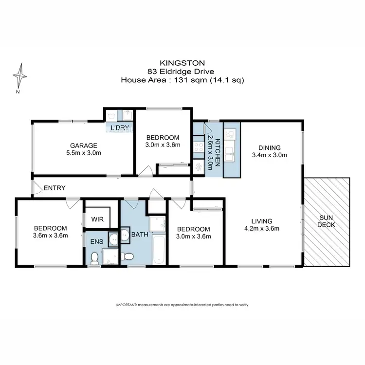 Floorplan of Homely house listing, 83 Eldridge Drive, Kingston TAS 7050