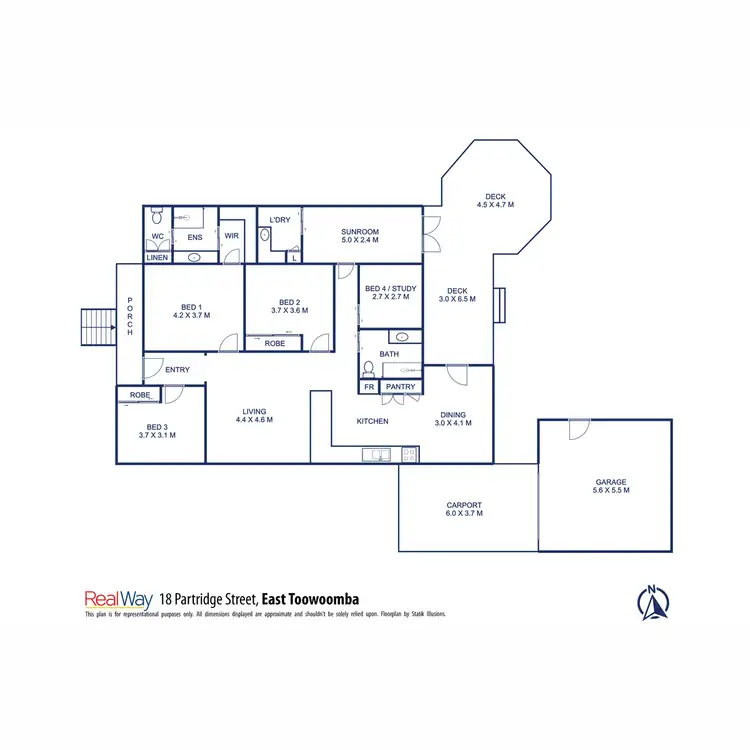 Floorplan of Homely house listing, 18 Partridge Street, East Toowoomba QLD 4350